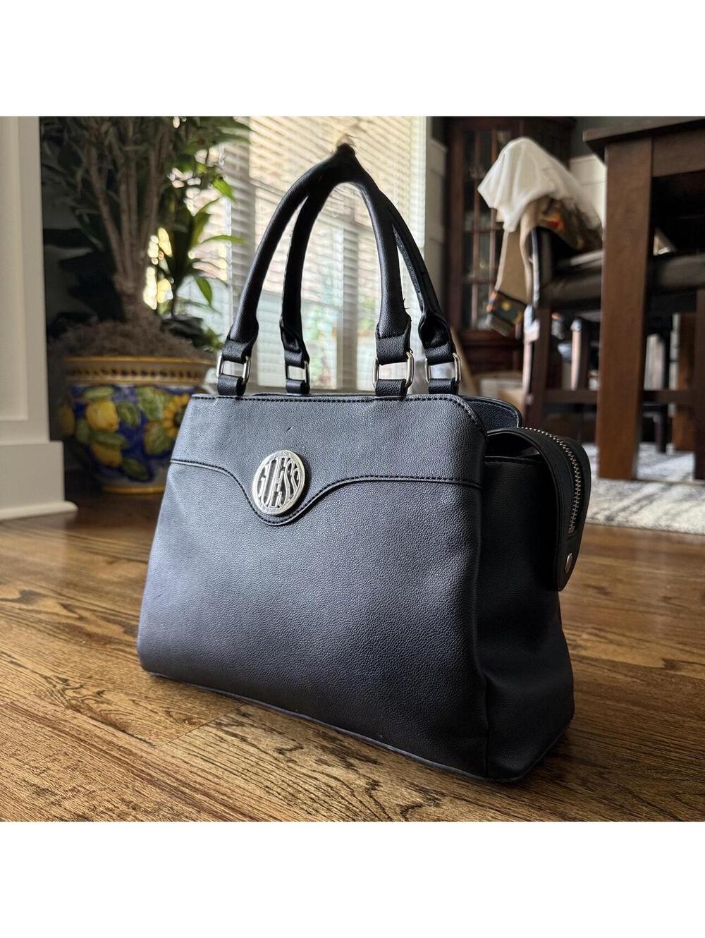 GUESS Black Structured Y2K Satchel 🖤